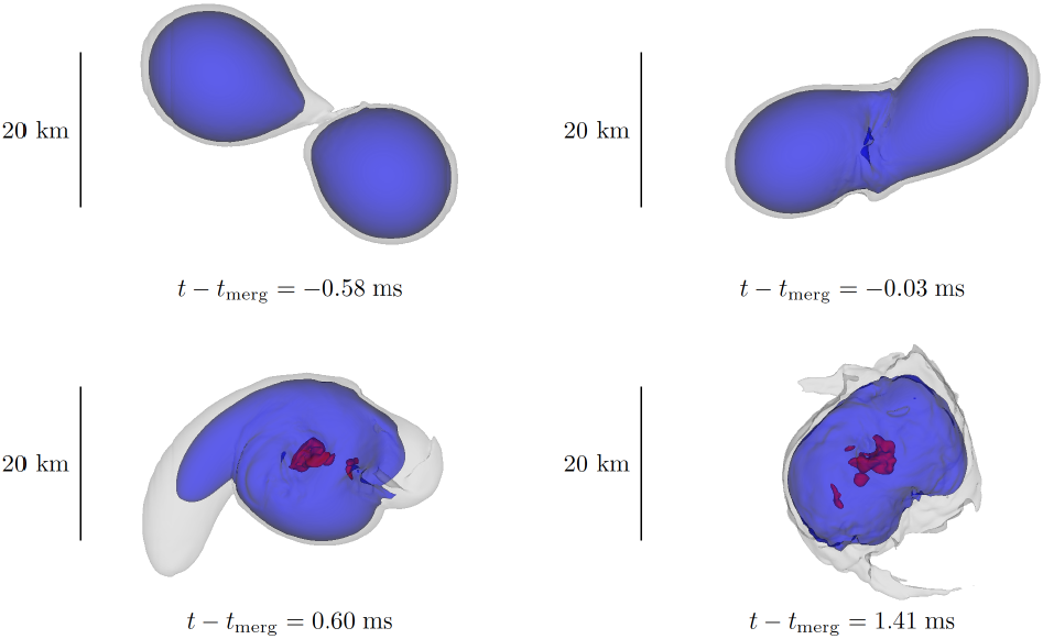 image-Signatures of deconfined quark phases in binary neutron star mergers